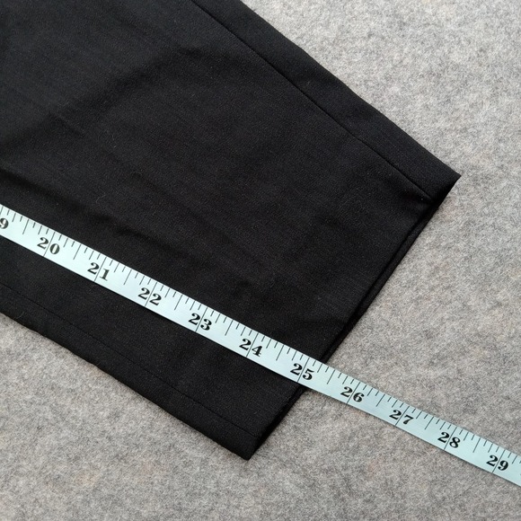 Everlane Pants Womens 6 Black Wool Dress Trousers Slim Ankle Career Workwear - Picture 4 of 10